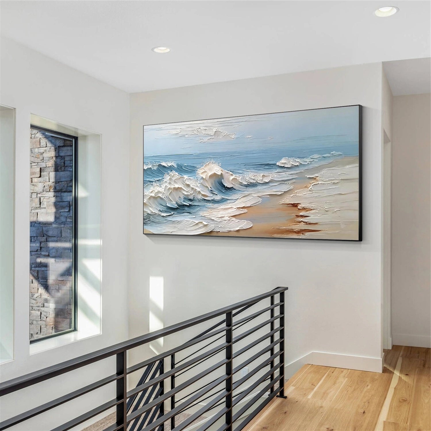 Ocean & Sky Textured Wall Art #MO114