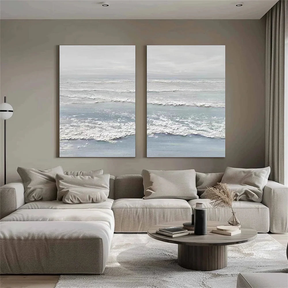 Ocean & Sky Textured Wall Art Set of 2 #MO037