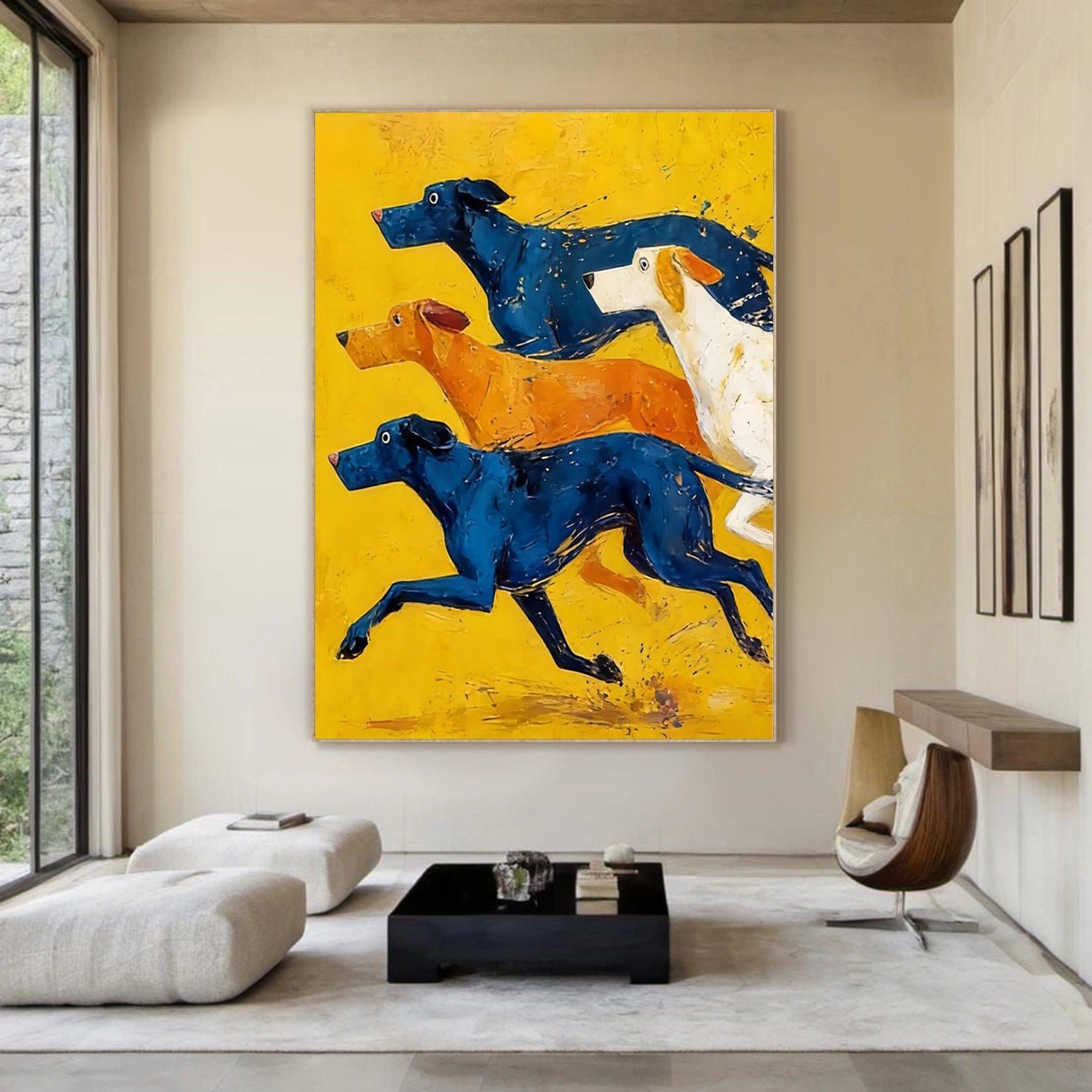 Abstract Dog Animal Wall Art #DL067