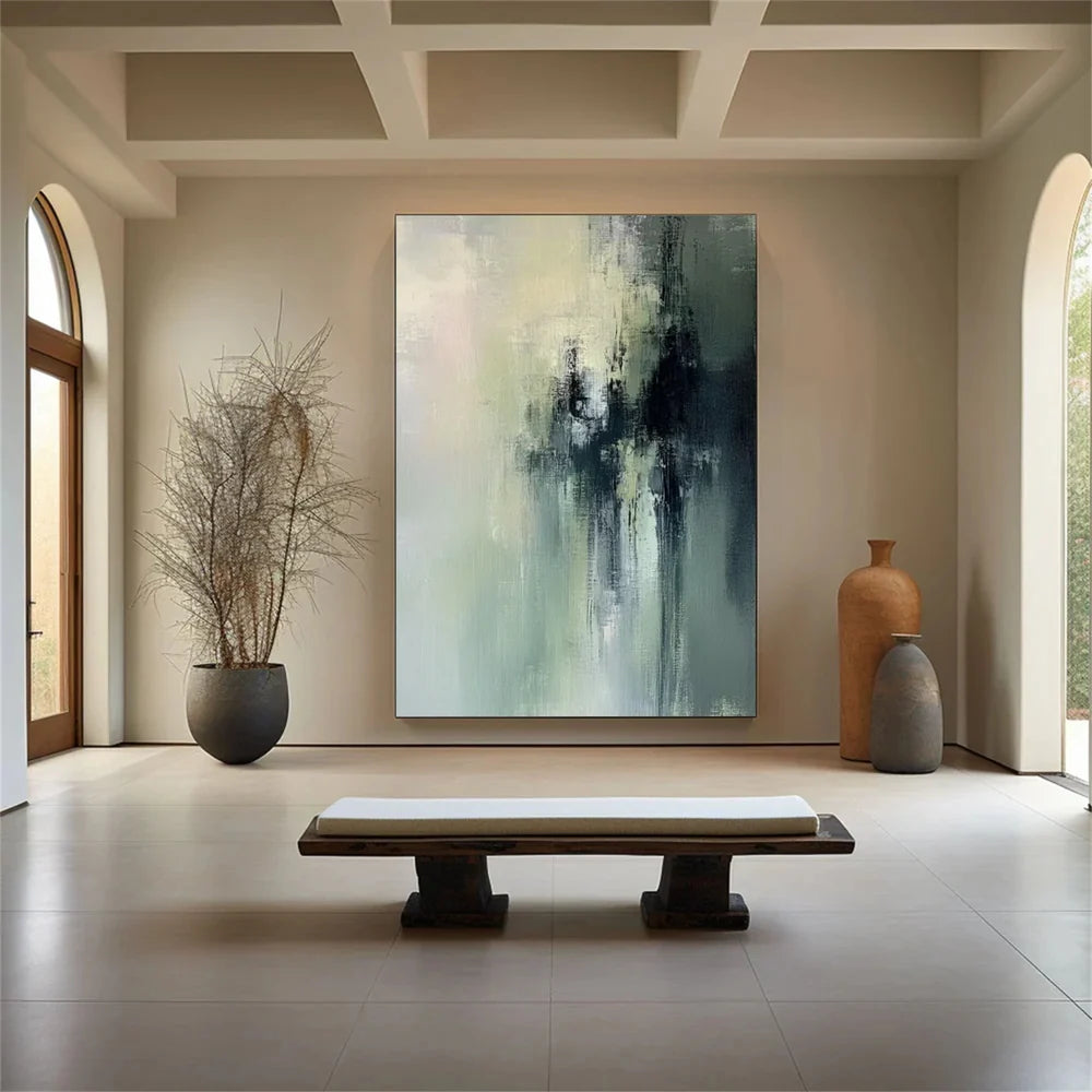 Green Abstract Wall Art  #AT126