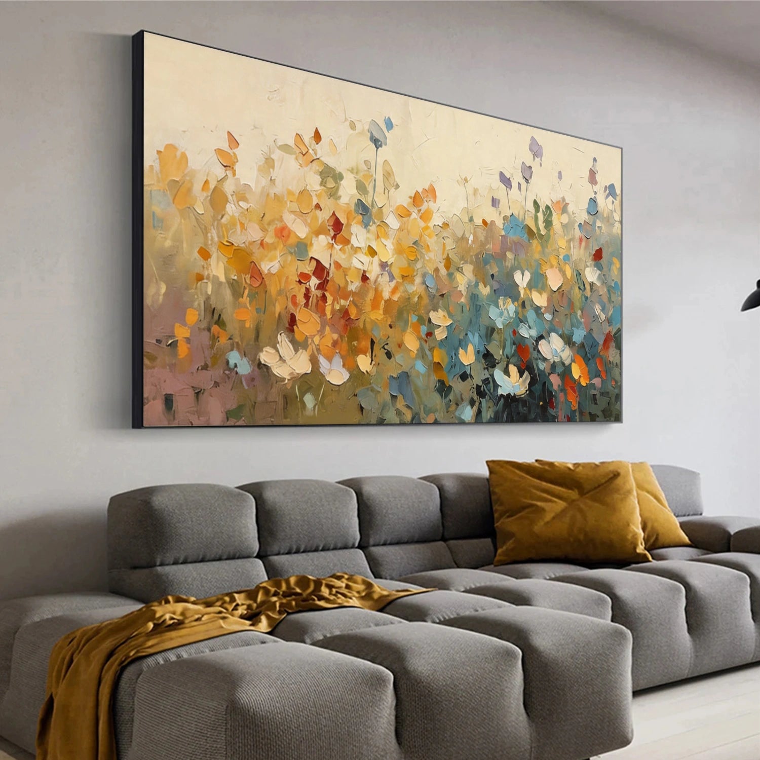 Flower & Tree Textured Abstract Wall Art #SF060
