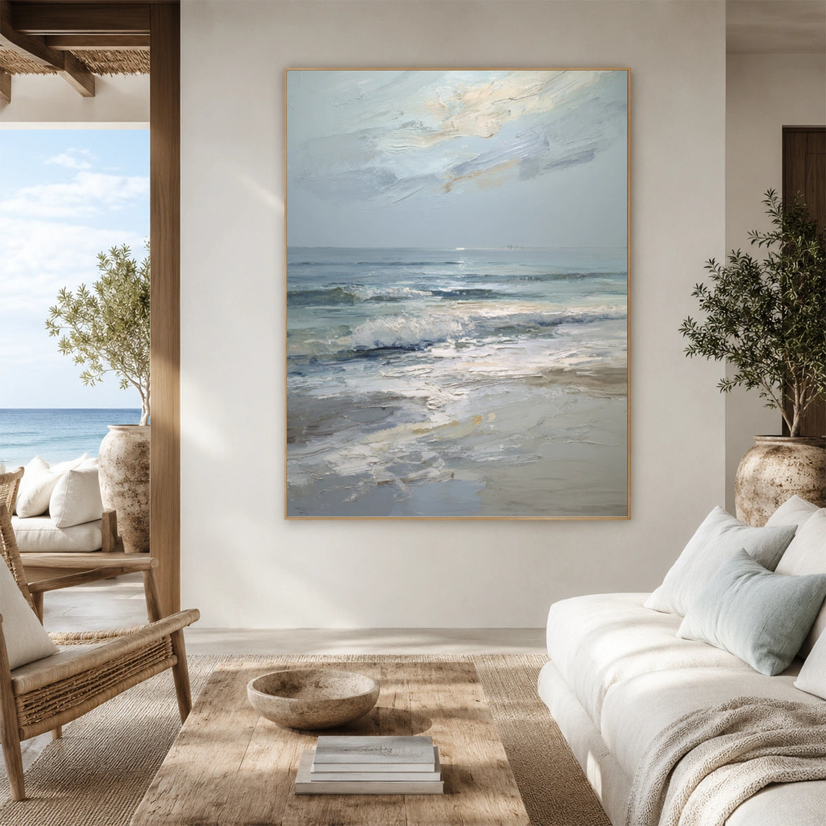 Ocean & Sky Textured Wall Art #MO118