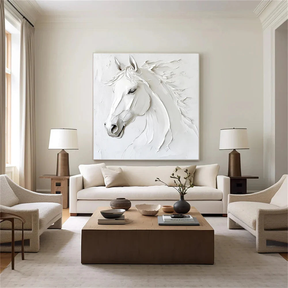 Abstract Horse Animal Textured Wall Art #DL025