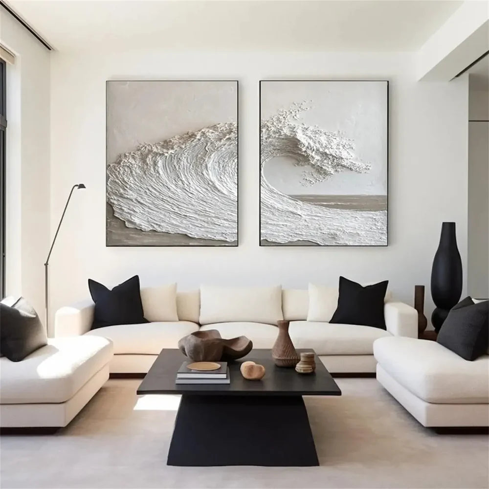 Ocean & Sky Textured Wall Art Set of 2 #MO030