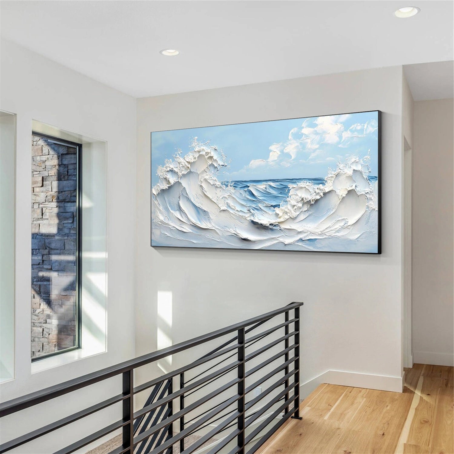 Ocean & Sky Textured Wall Art #MO103