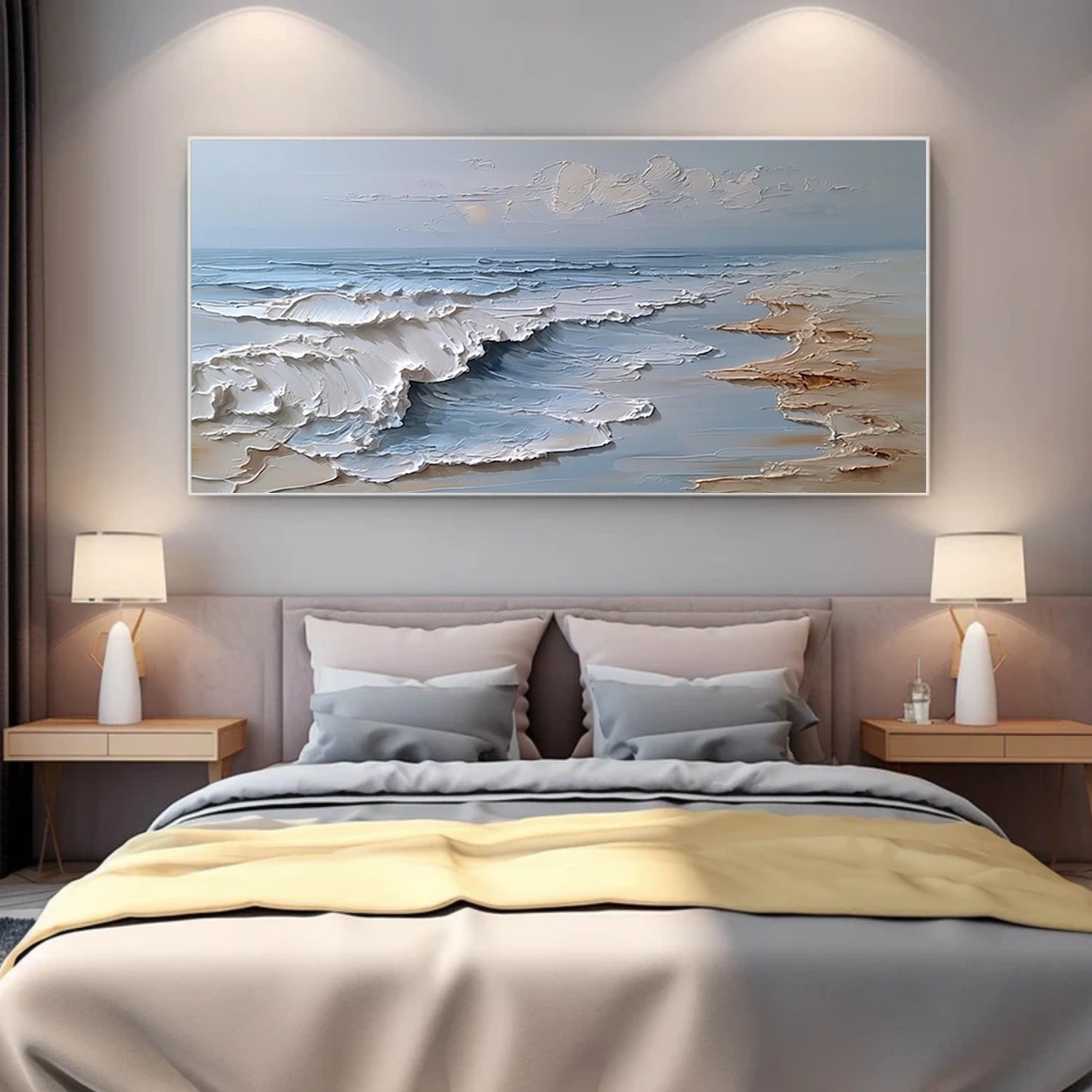 Ocean & Sky Textured Wall Art #MO115