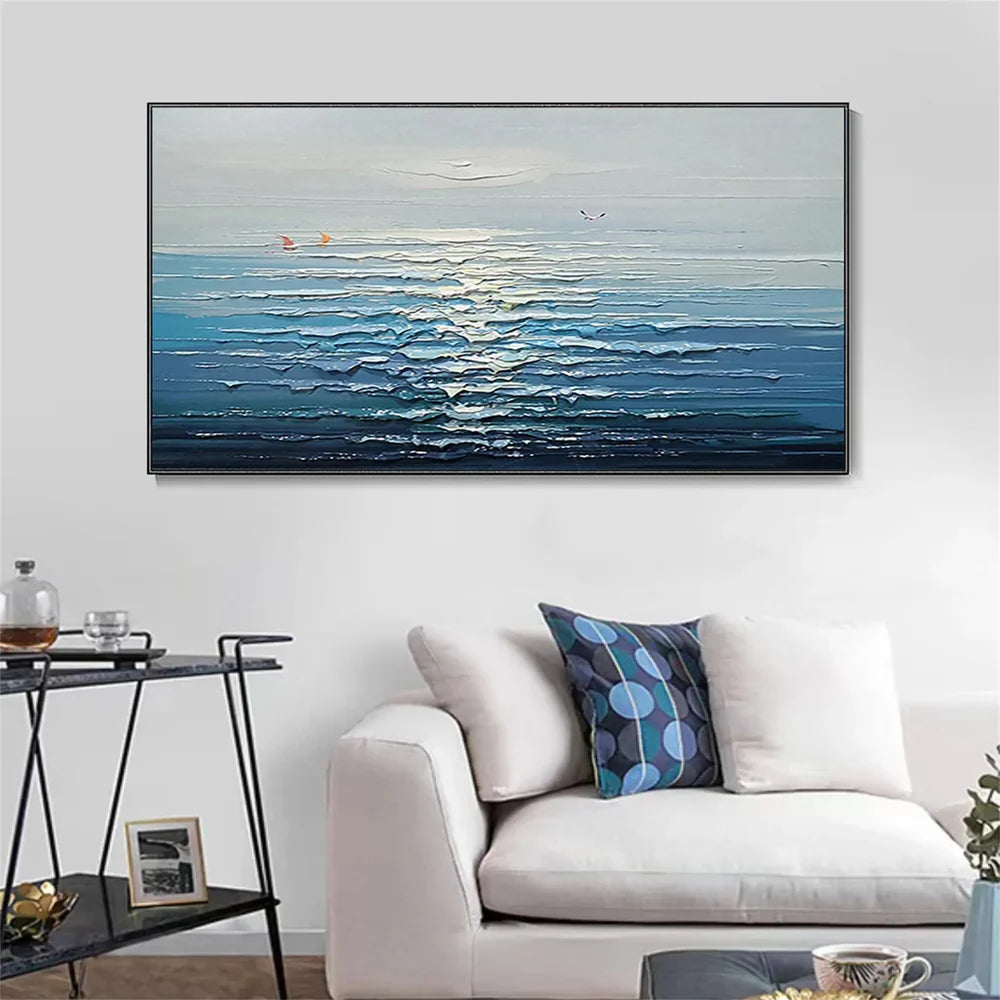 Ocean & Sky Textured Wall Art # MO044