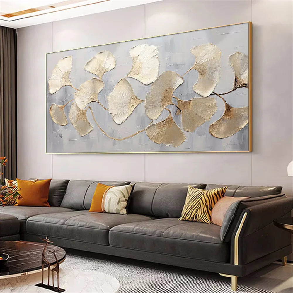 Flower & Tree Textured Abstract Wall Art #SF002