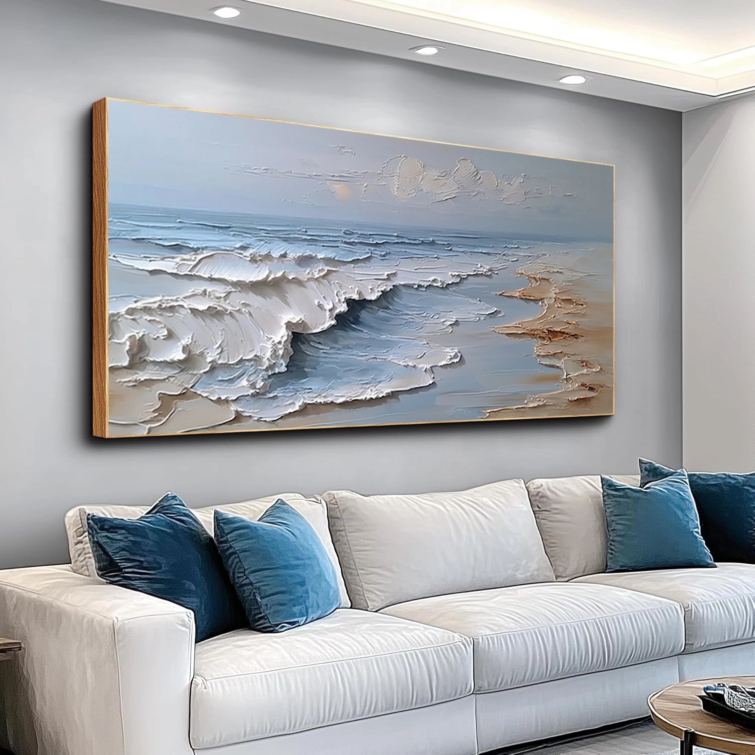 Ocean & Sky Textured Wall Art #MO115