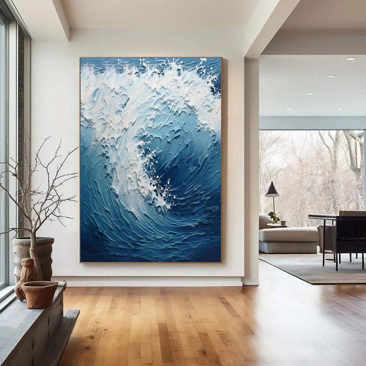 Ocean & Sky Textured Wall Art # MO048