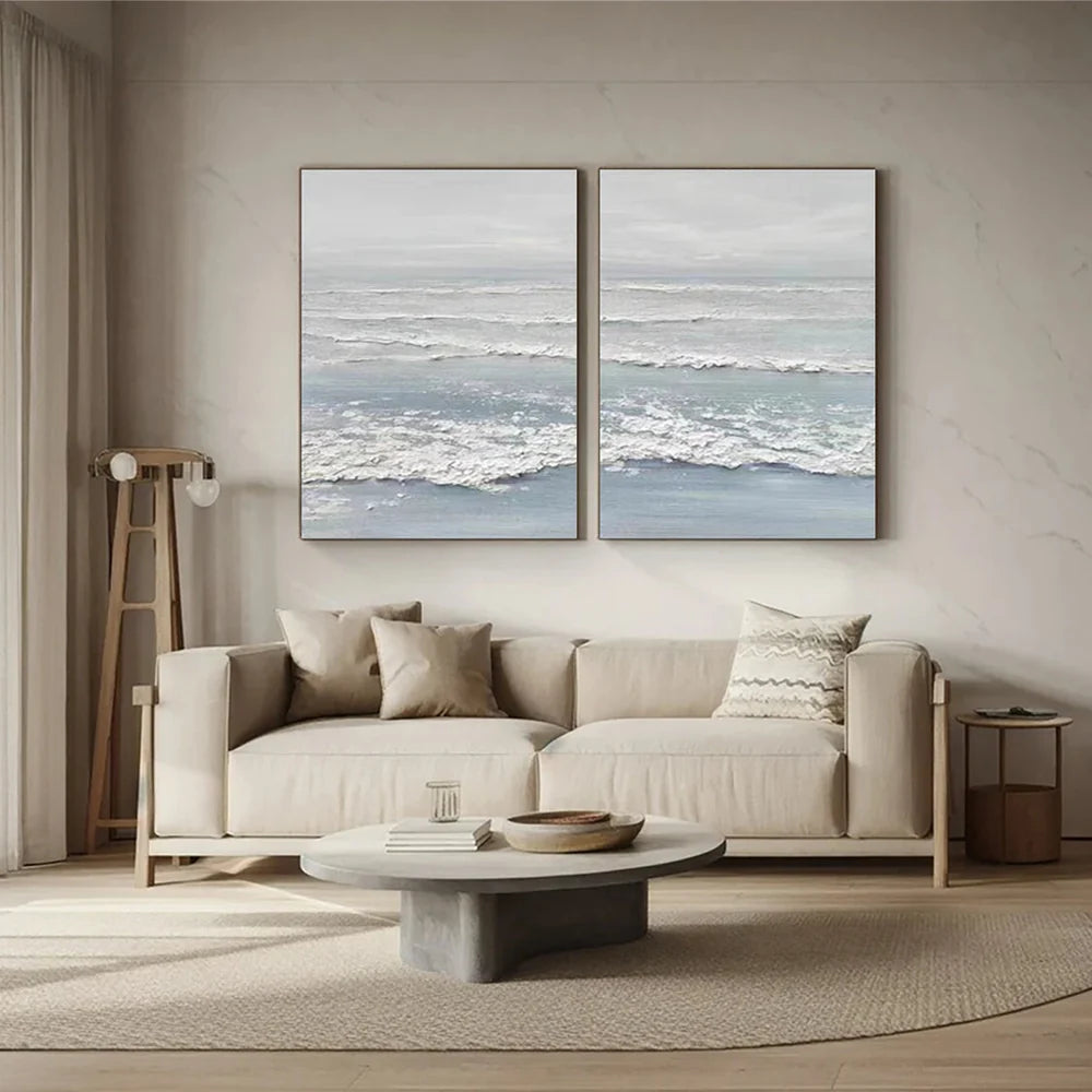 Ocean & Sky Textured Wall Art Set of 2 #MO037