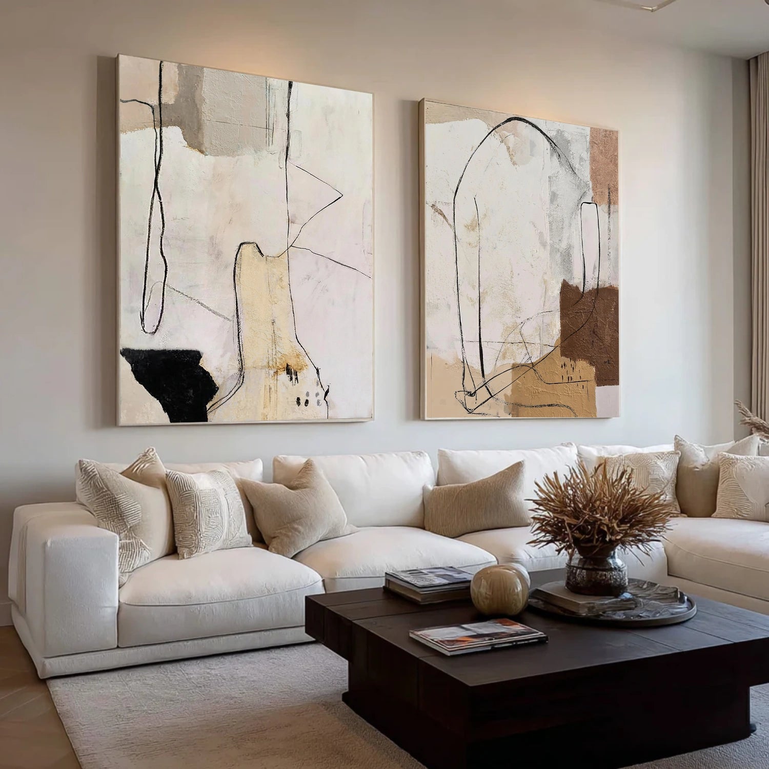 Abstract Wall Art Set of 2 #AT179
