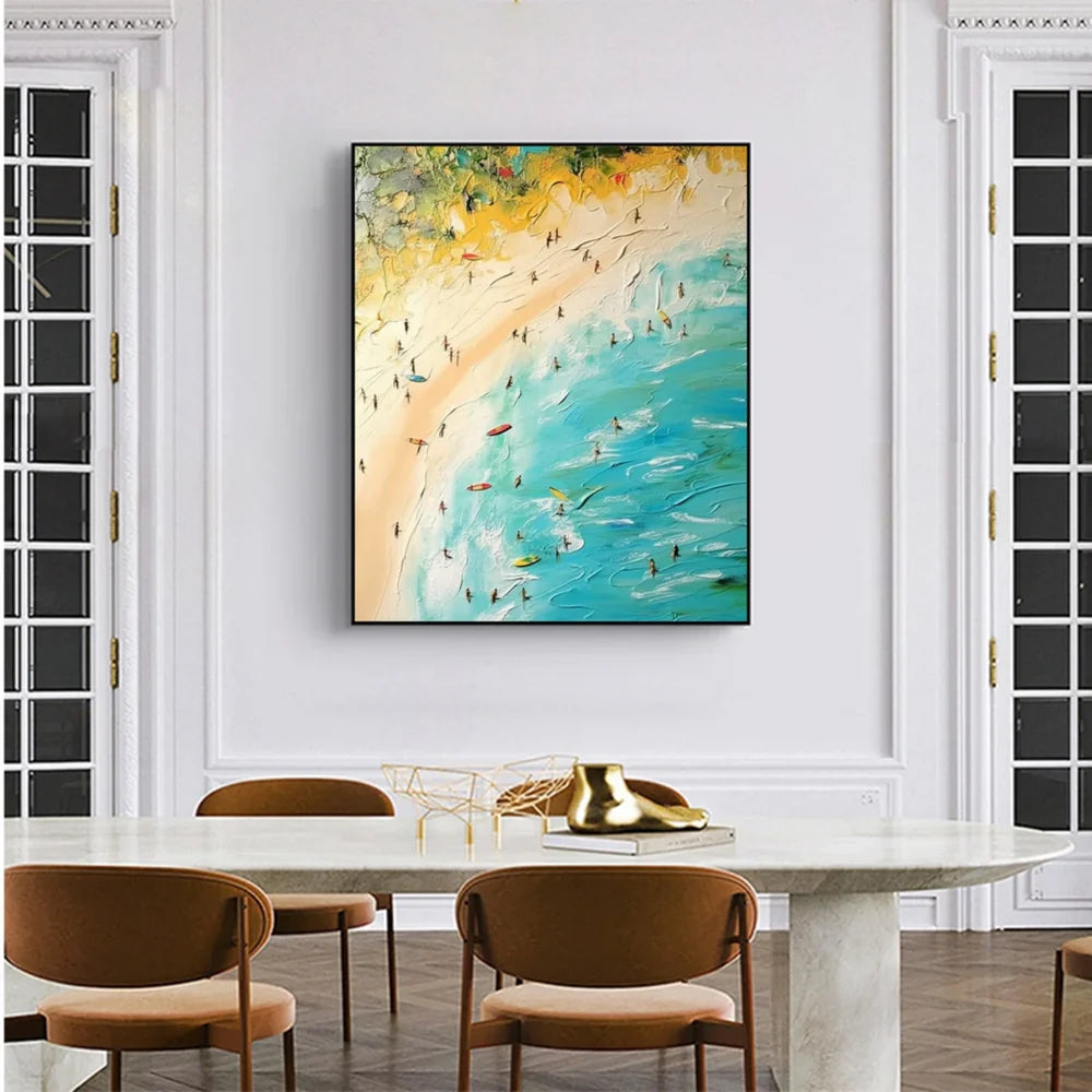 Ocean & Sky Abstract Wall Art #MO019
