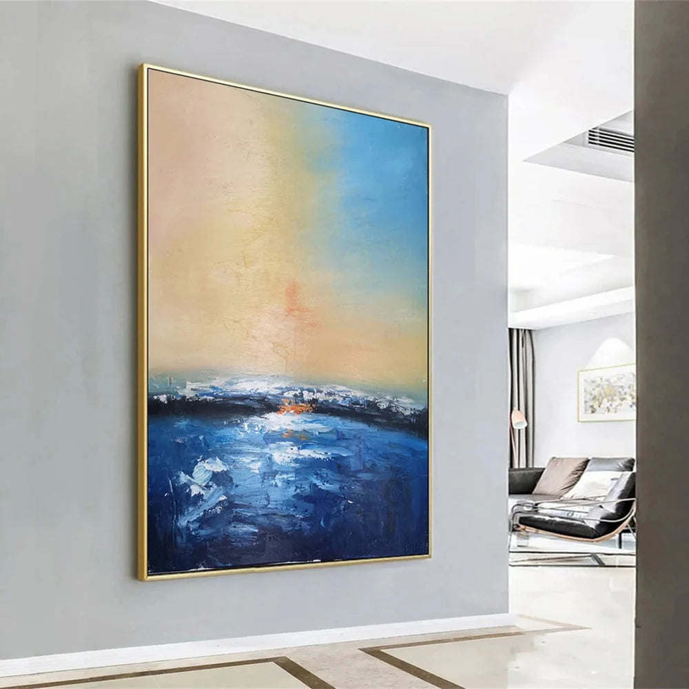 Ocean & Sky Abstract Wall Art #MO022