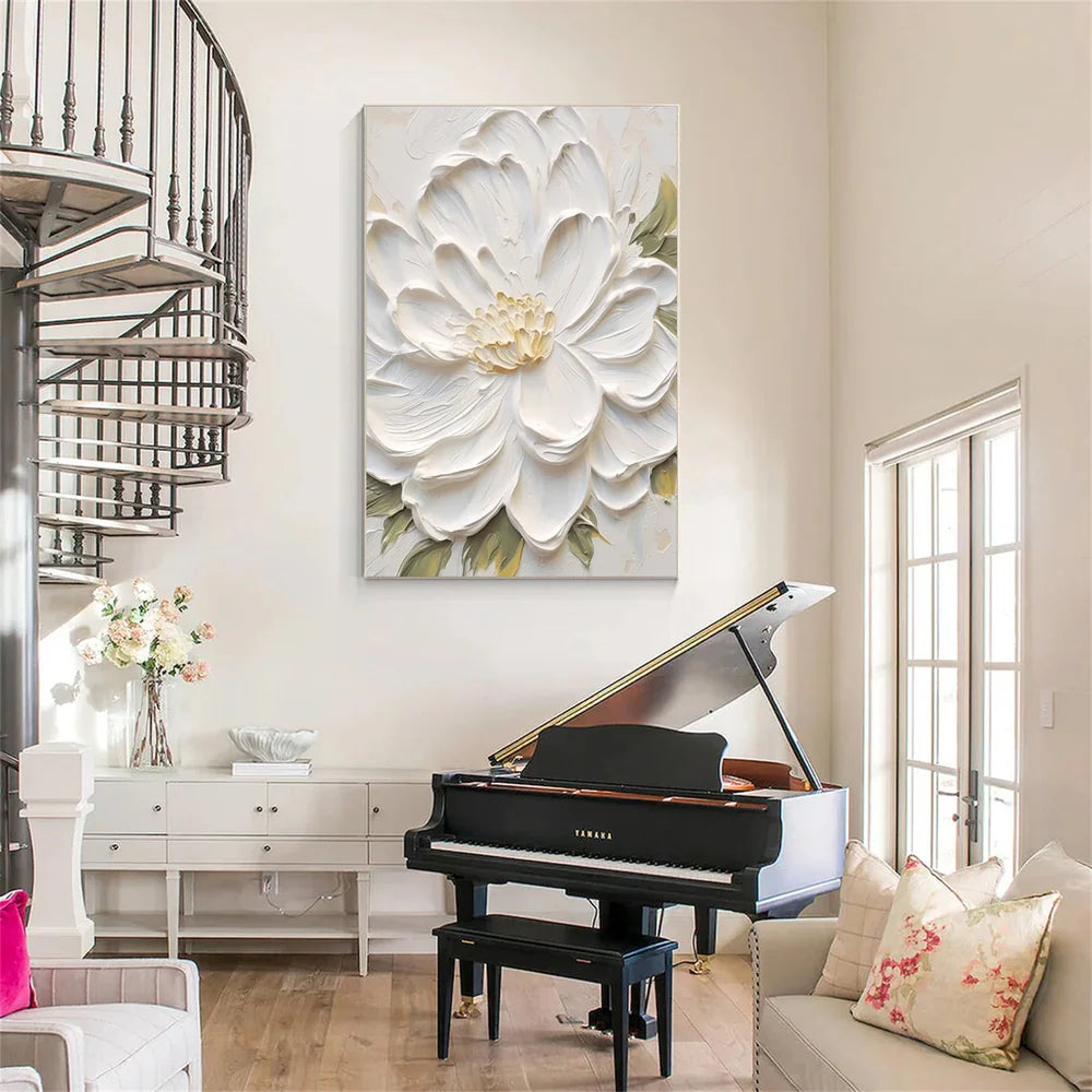 Flower & Tree Textured Abstract Wall Art #SF005