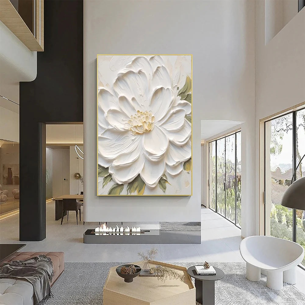 Flower & Tree Textured Abstract Wall Art #SF005