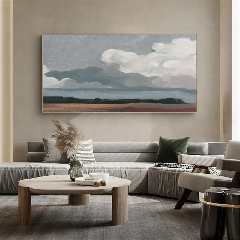 Ocean & Sky Abstract Wall Art #MO070