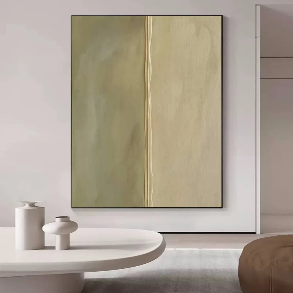 Green Minimalist Textured Wall Art #MT001