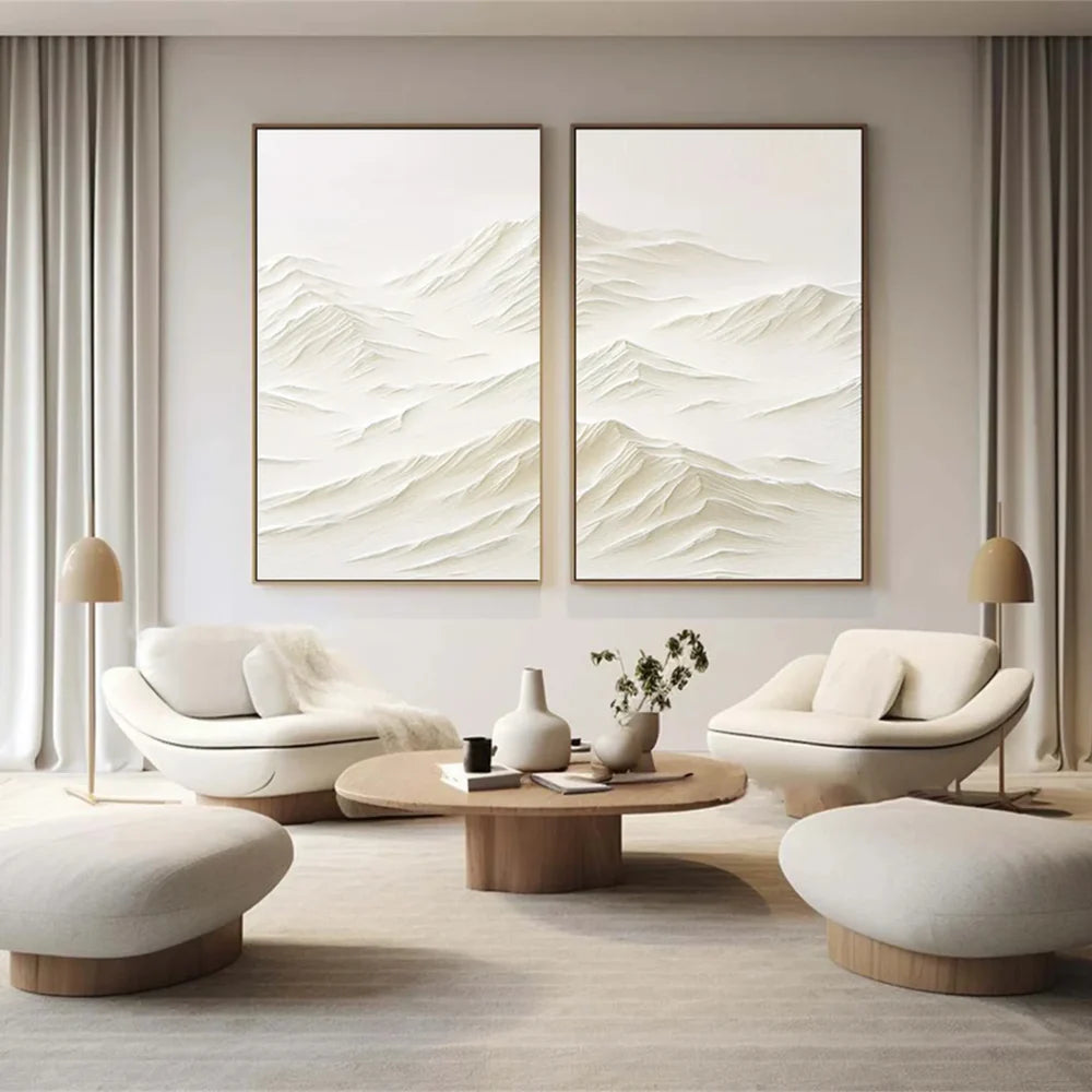 Mountain Textured Wall Art Set of 2 #MS008