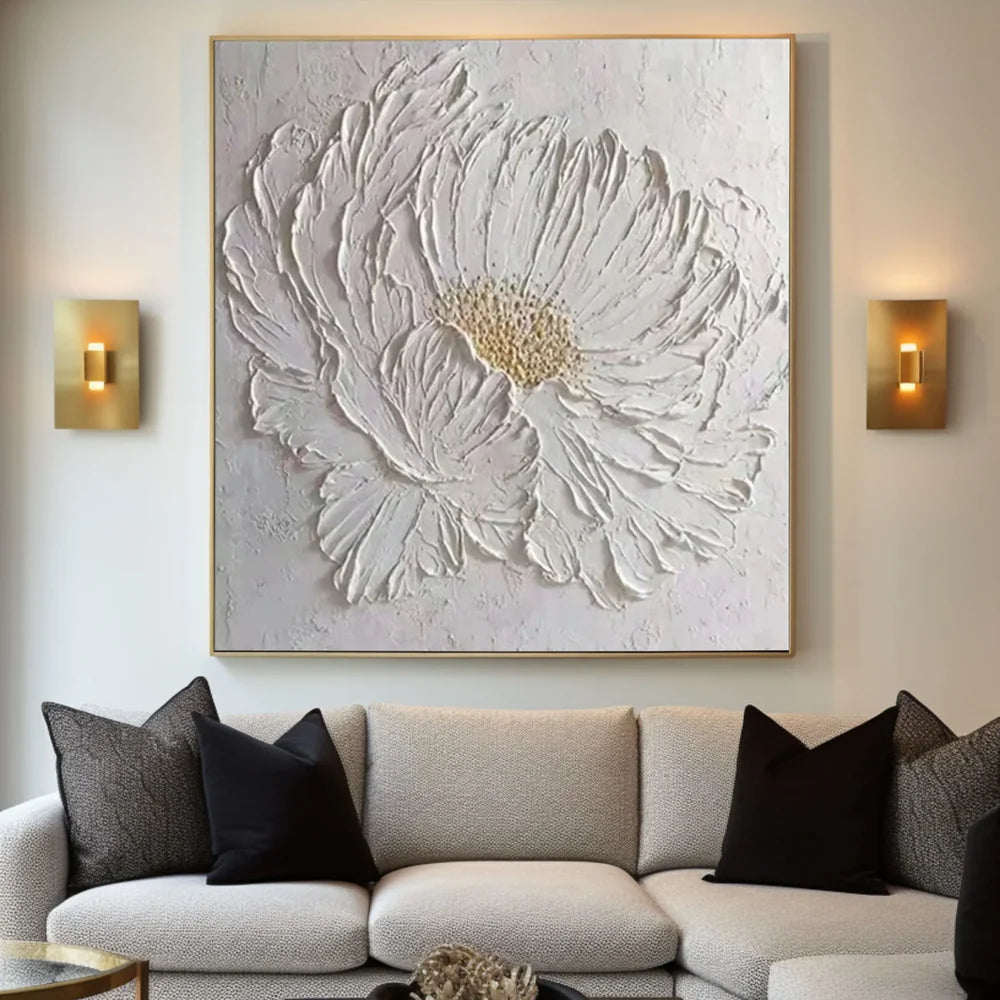 Flower & Tree Textured Abstract Wall Art #SF020