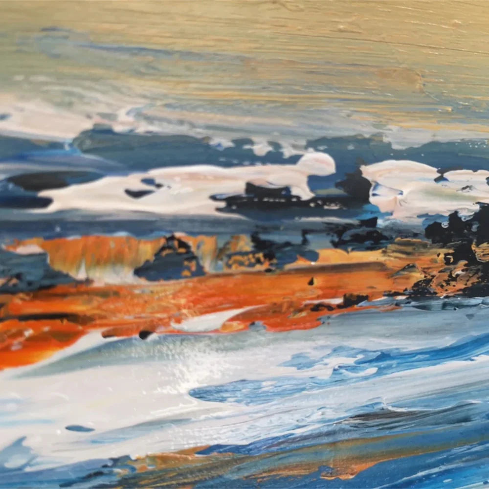 Ocean & Sky Abstract Wall Art #MO022
