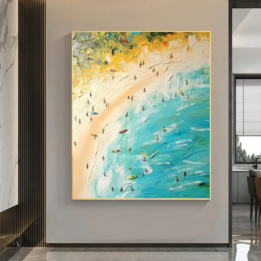Ocean & Sky Abstract Wall Art #MO019