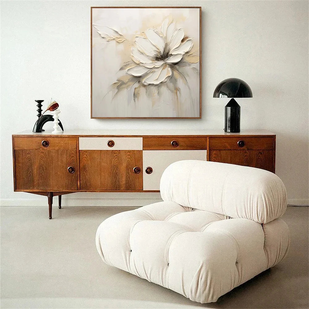 Flower & Tree Textured Abstract Wall Art #SF043