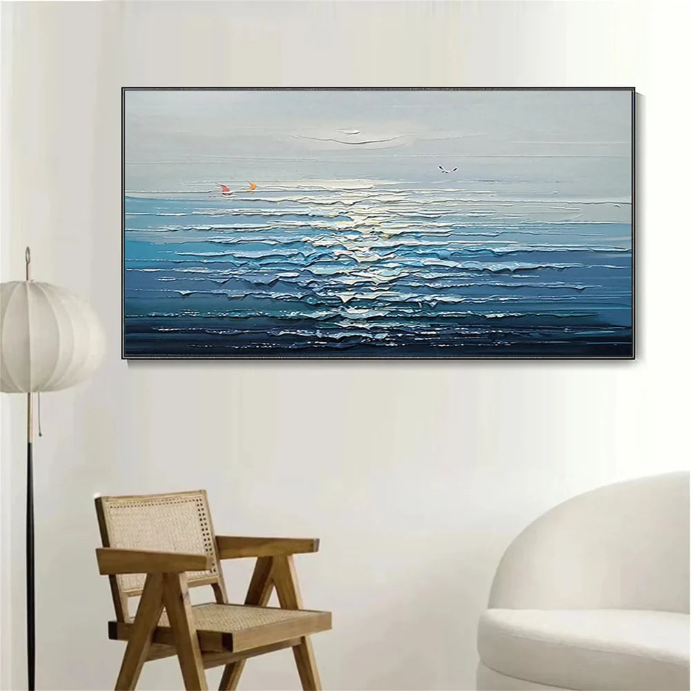 Ocean & Sky Textured Wall Art # MO044