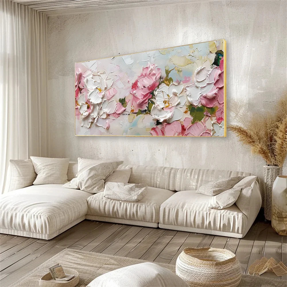 Flower & Tree Textured Abstract Wall Art #SF016