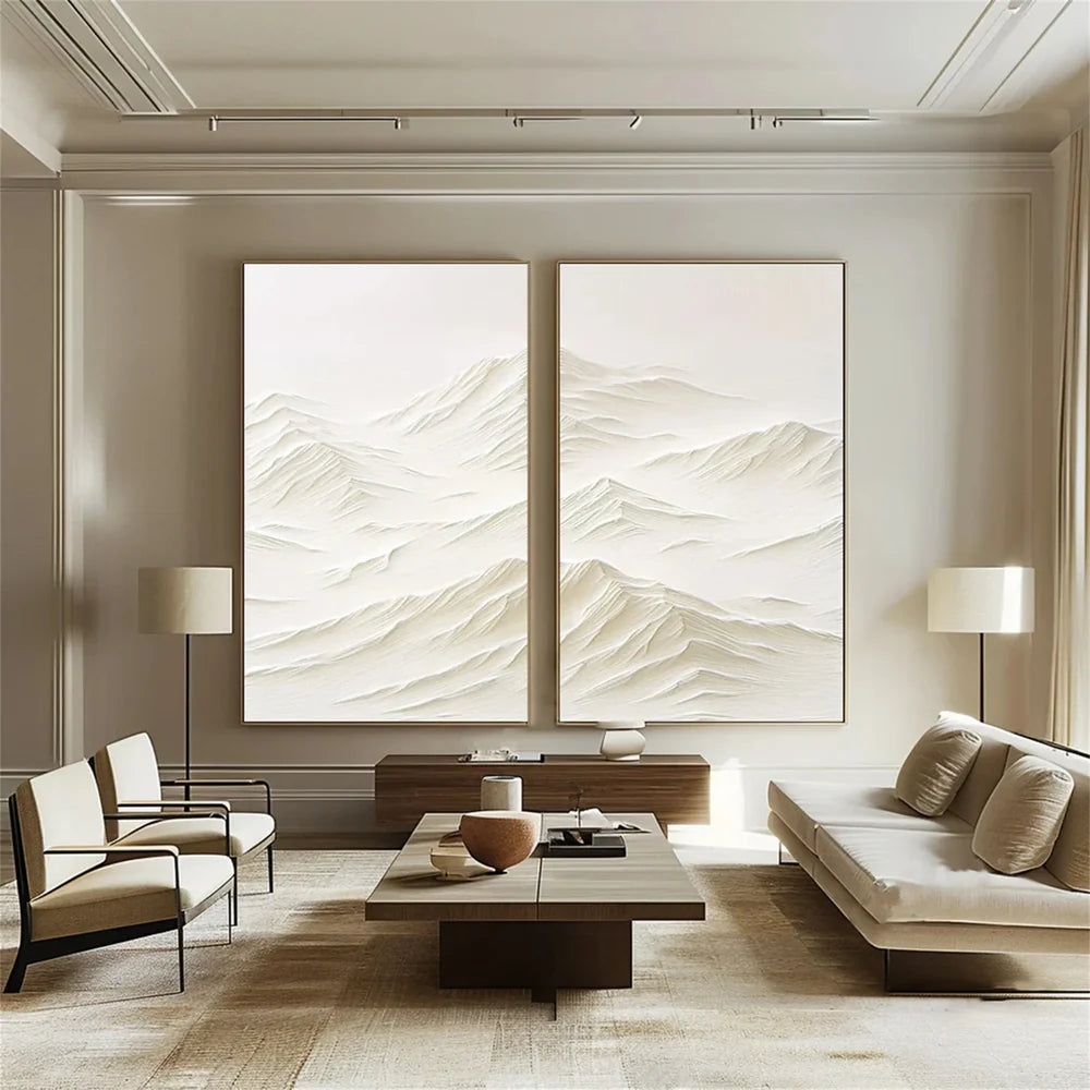 Mountain Textured Wall Art Set of 2 #MS008