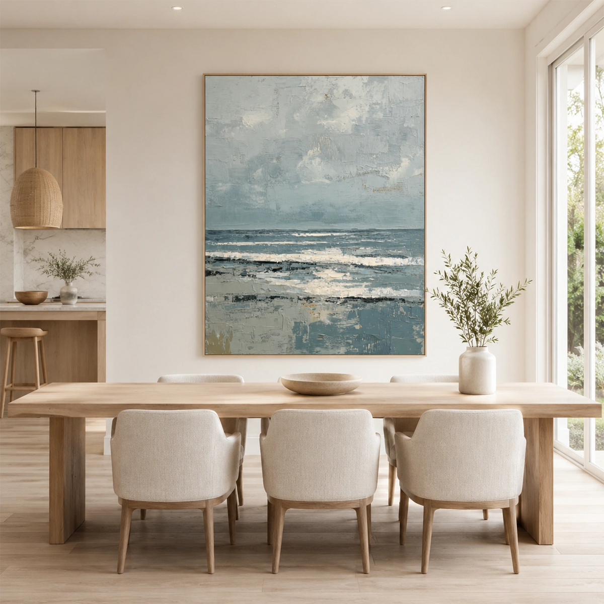 Ocean & Sky Abstract Wall Art #MO120
