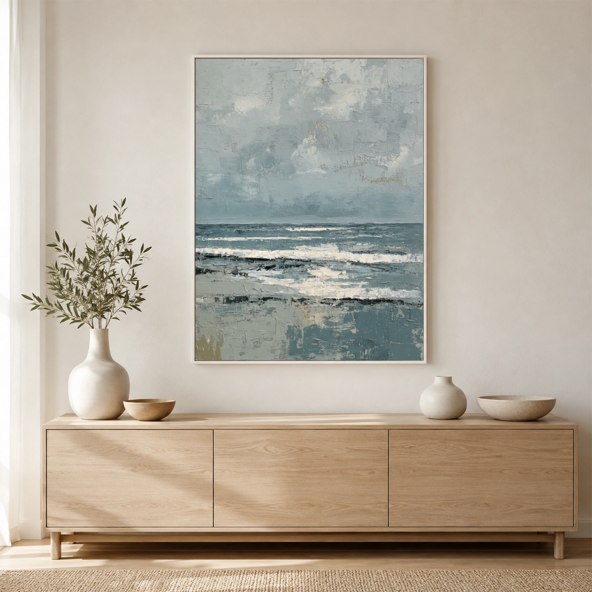 Ocean & Sky Abstract Wall Art #MO120
